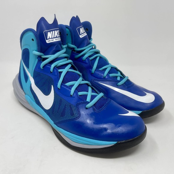 Nike Prime Hype DF Basketball Sneakers Mens 9 1/2 Blue White 3052 L.5.6 - Picture 7 of 13